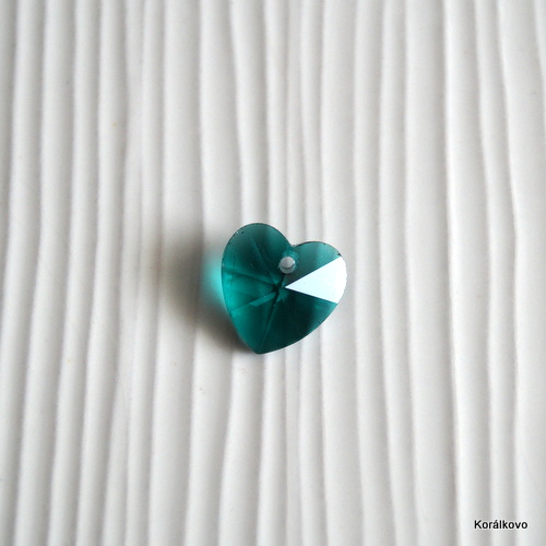 Brsen srdieko emerald, 1ks